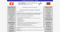 Desktop Screenshot of grenzgaengerauskunft.de
